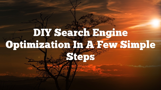 DIY Search Engine Optimization In A Few Simple Steps
