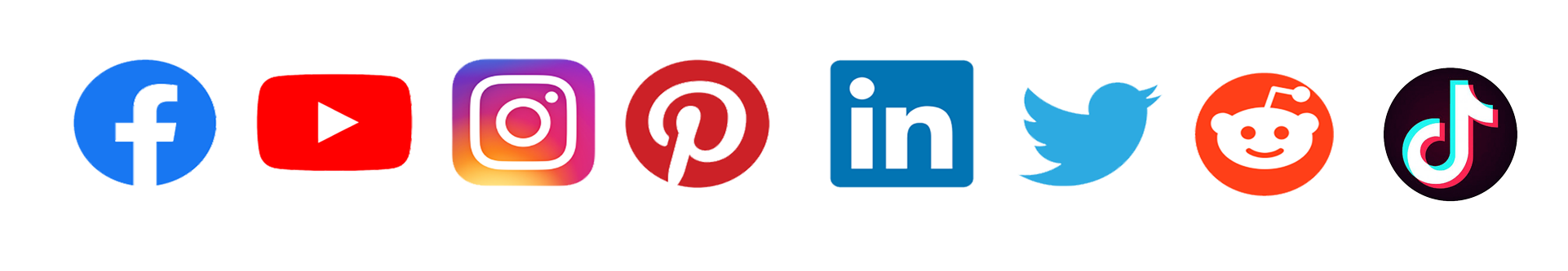 social media icons all